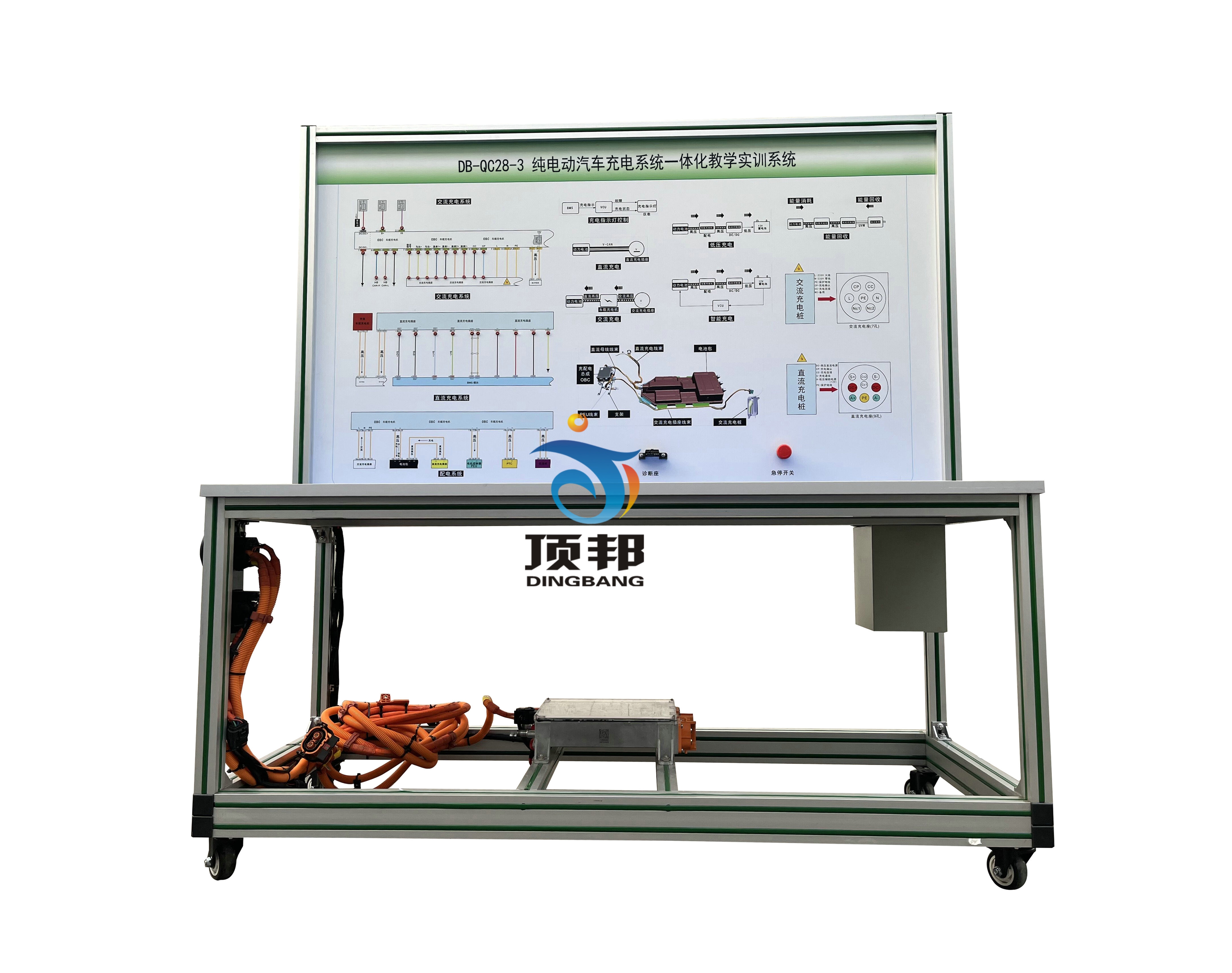 純電動汽車充電系統一體化教學實訓系統